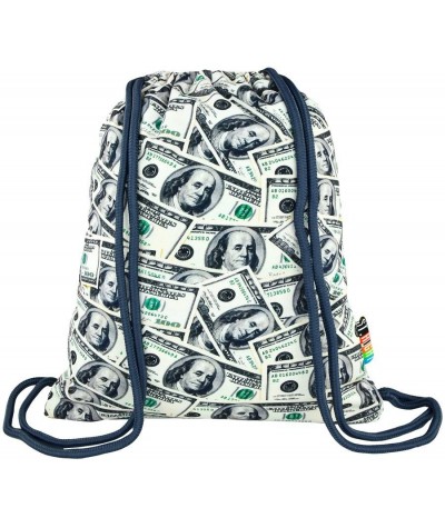 Worek fullprint / plecak na sznurkach ST.RIGHT Dollars dla młodzieży