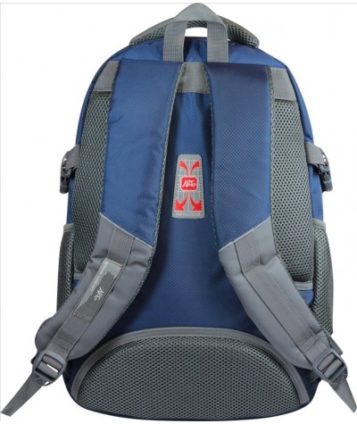 Plecak szkolny ze wzorem dla chłopaka granatowy, niebieski Are tył