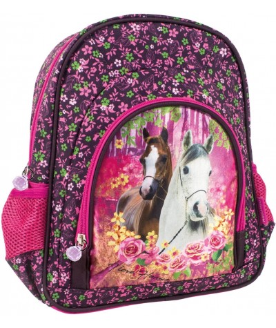 Kolorowy plecak dla dziecka z koniem do zerówki i na wycieczkę dla dziewczynki