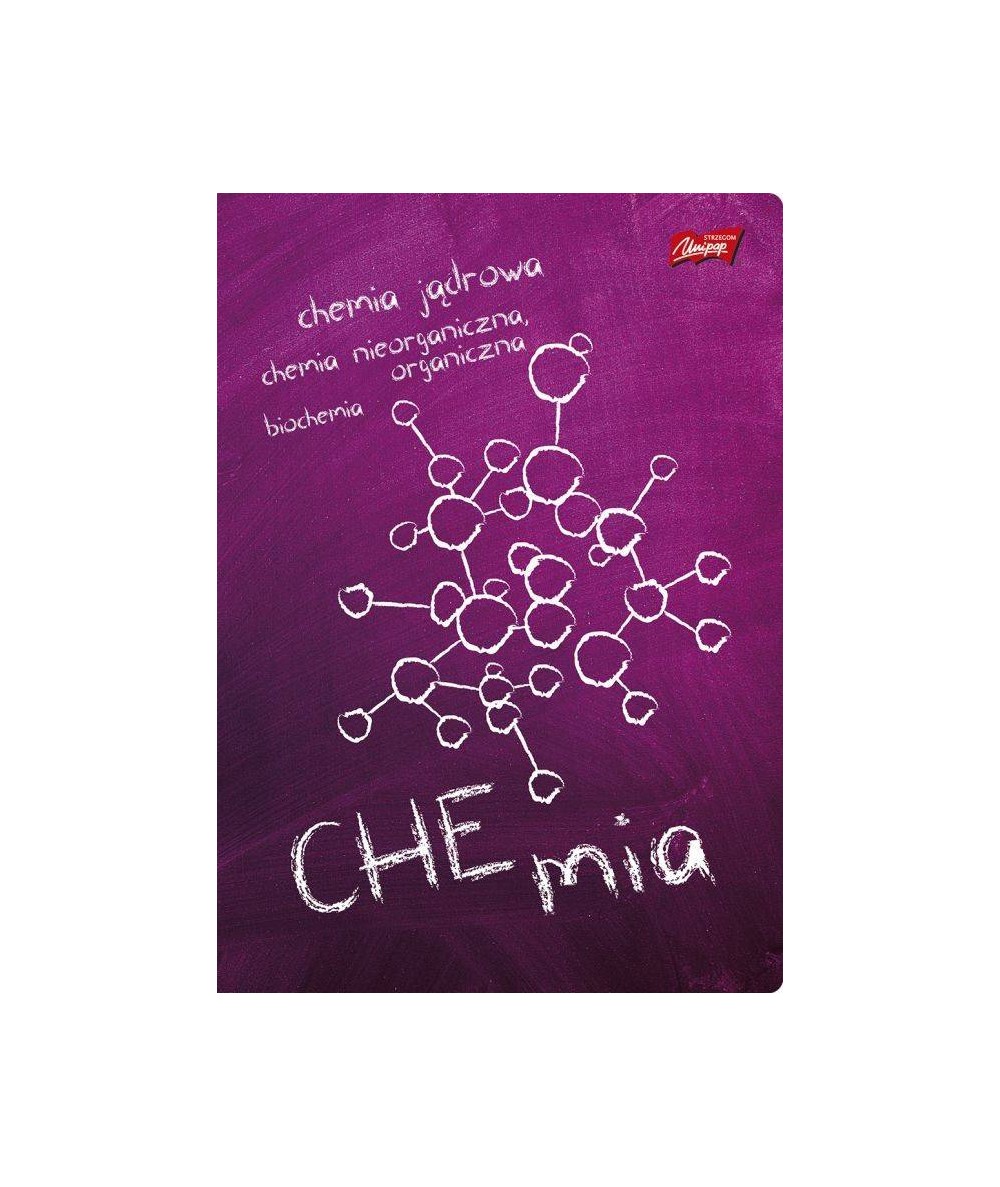 Niebieski zeszyt z labolatorium do chemii, A5, 80 kartkowy w kratkę