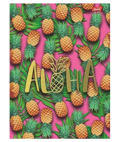 Zeszyt Holiday Wakacje A5 60 k. w kratkę, zeszyt dla dziewczyn zeszyt z ananasem aloha