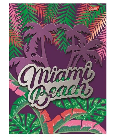 Zeszyt Holiday Wakacje A5 60 k. w kratkę, zeszyt dla dziewczyn, Miami Beach