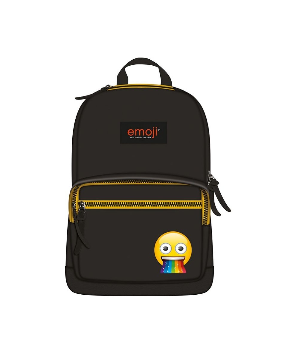 Plecak z emotikonem rzygam tęczą, plecak emotka, emoji dla młodzieży, plecak miejski 46 ST.RIGHT