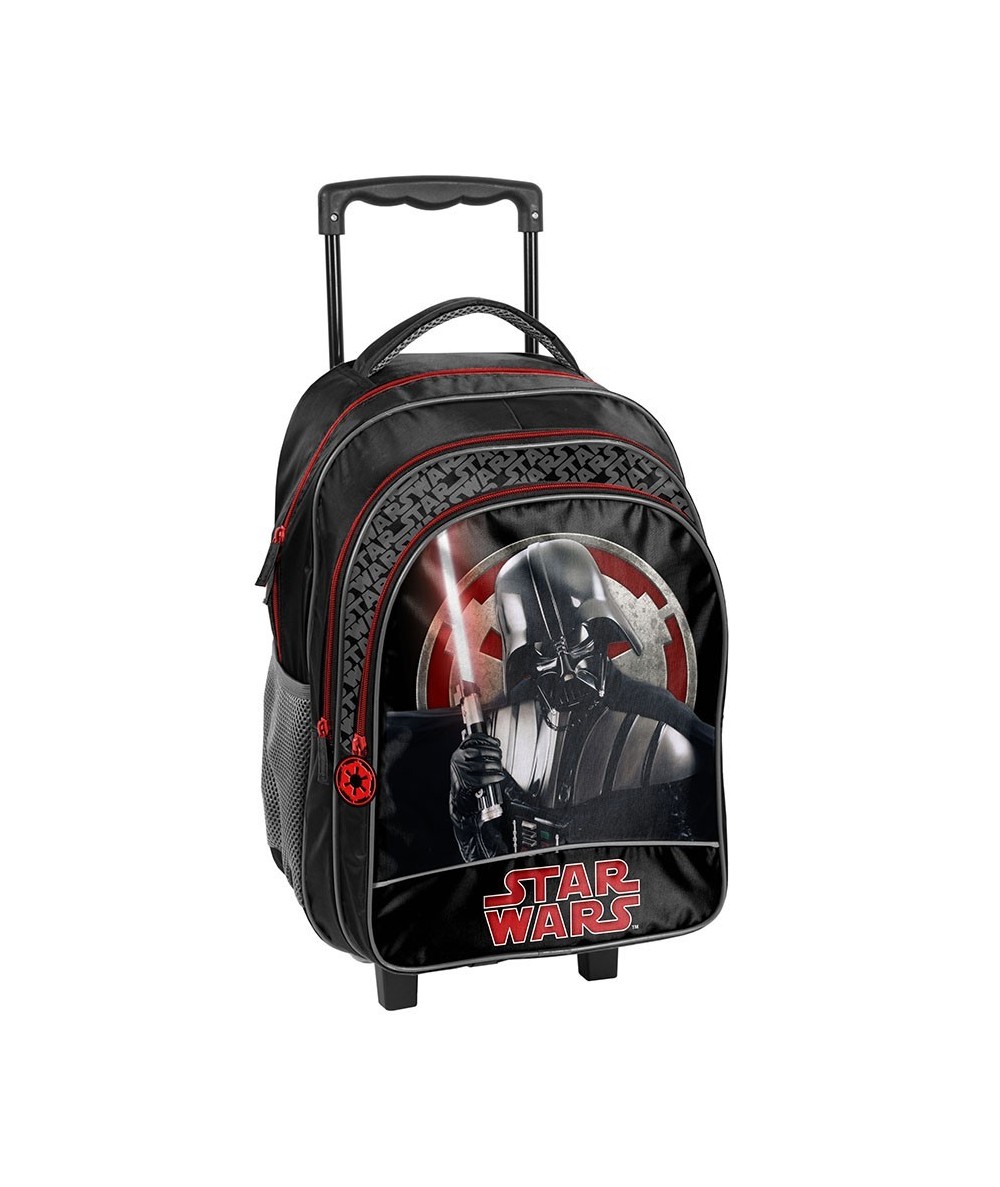 Lekki plecak na kółkach Star Wars z Vaderem dla chłopca do szkoły