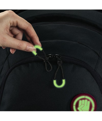 Fluorescencyjne, świecące elementy MatchPatch do plecaków Coocazoo