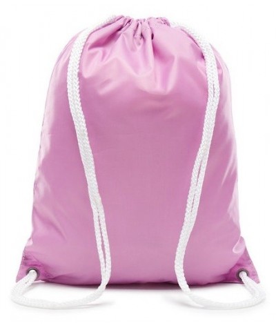 Liliowy, różowy plecak na sznurkach vans, worek różowy vans