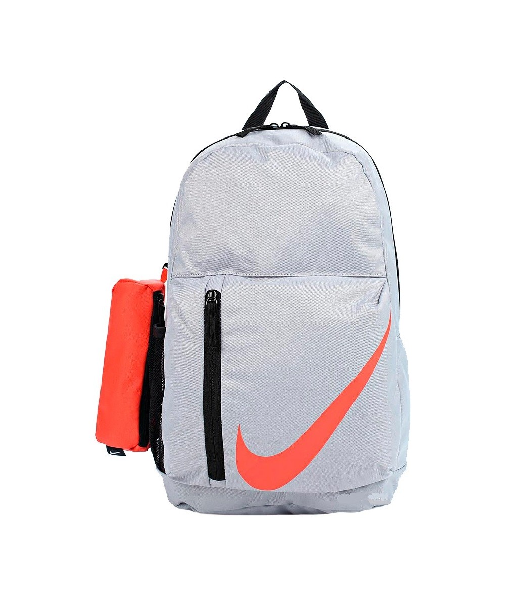 Lekki szary plecak gładki Nike z piórnikiem, plecak i kosmetyczka Nike
