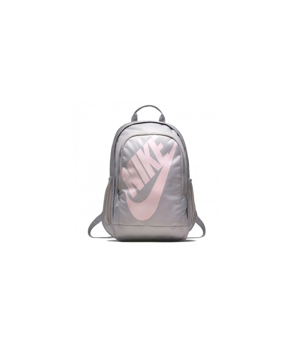 Plecak Nike dla dziewczyny szary z różowym logo, damski plecak Nike