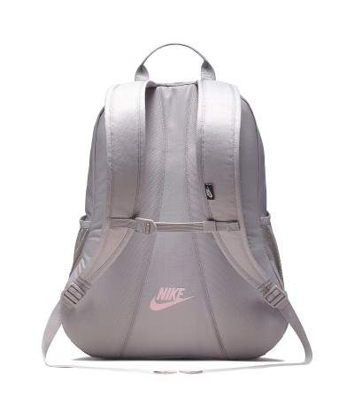 Plecak Nike dla dziewczyny szary z różowym logo, damski plecak Nike na laptop