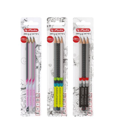 ołówek szkolny herlitz, ołówek herlitz, komplet ołówków herlitz H, HB B