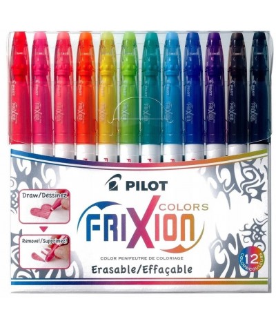 Flamastry wymazywalne Frixion Colors - 12 kolorów w zestawie