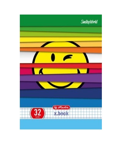 ZESZYT A5 / 32 kartek w kratkę - SMILEY WORLD