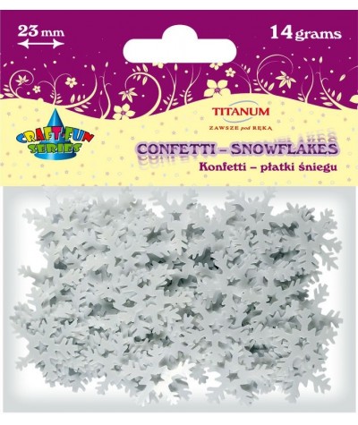 Białe konfetti płatki śniegu konfetti do dekoracji świątecznych
