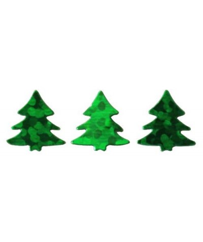 Zielone choinki konfetti do dekoracji świątecznych