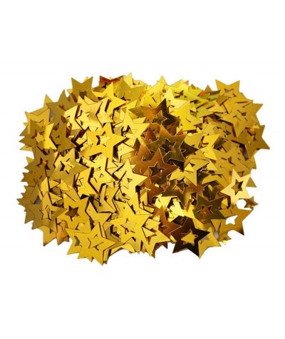 Złote gwiazdki konfetti do dekoracji świątecznych