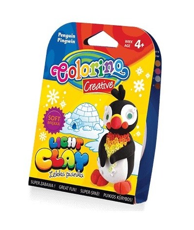 Lekka pianka Colorino Zoo pingwin kreatywna na prezent