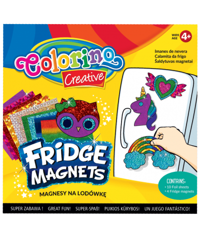 Magnesy na lodówkę Colorino dla dziewczynek - jednorożec tęcza