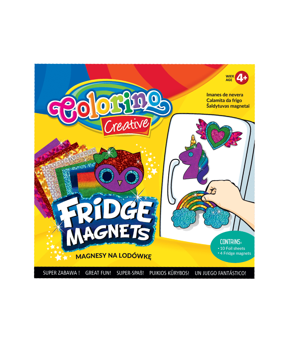 Magnesy na lodówkę Colorino dla dziewczynek - jednorożec tęcza