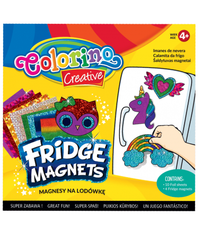 Magnesy na lodówkę Colorino Dino / Kosmos / Flaming / Jednorożec