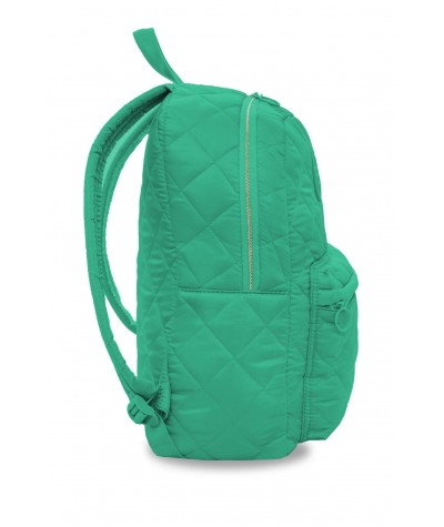 Zielony plecak pikowany puchowy dla dziewczyny CoolPack Ruby Green bok