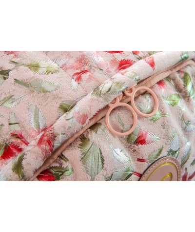 Różowy plecak miejski w piórka pikowany puchowy CoolPack Ruby Feathers Bluish