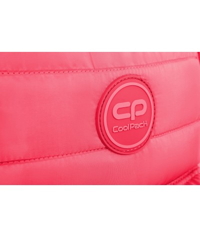 Koralowy plecak pikowany mały dla dziewczyny CoolPack Abby Coral Touch logo