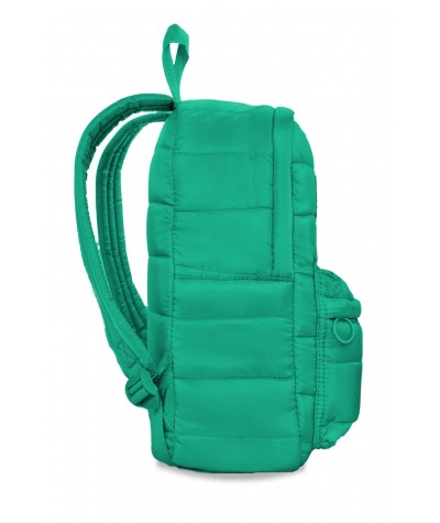 Zielony plecak pikowany mały dla dziewczyny CoolPack Abby Green bok