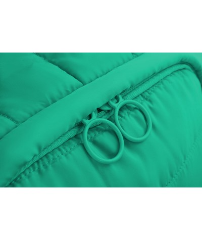 Zielony plecak pikowany mały dla dziewczyny CoolPack Abby Green kieszeń