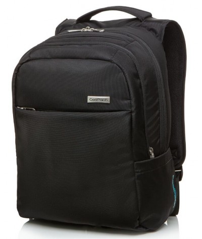Plecak na laptopa 15,6" męski biznesowy CoolPack MIGHT BLACK czarny
