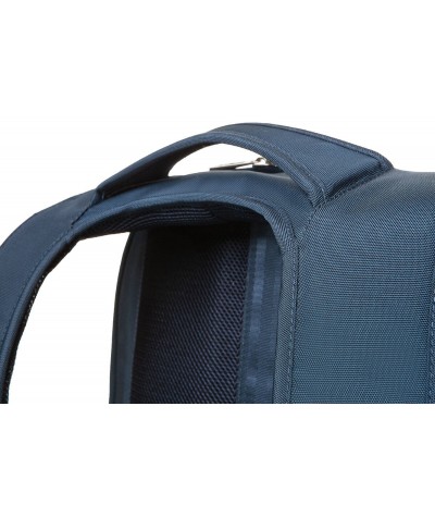 Granatowy plecak męski na laptop biznesowy CoolPack CP Might Blue szelki