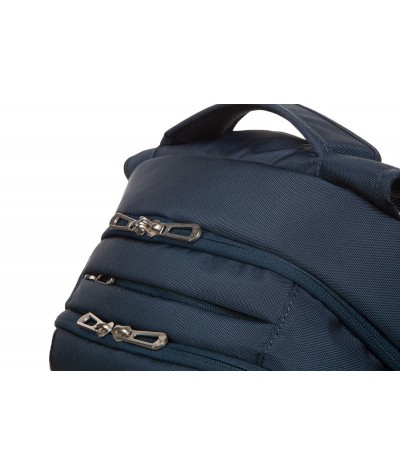 Granatowy plecak męski na laptop biznesowy CoolPack CP Might Blue2 komory