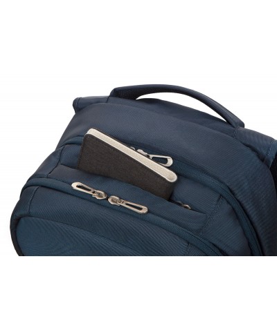 Granatowy plecak męski z kieszenią na telefon na laptop biznesowy CoolPack CP Might Blue
