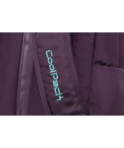 Fioletowy plecak męski na laptop biznesowy CoolPack CP Might Purple szelka