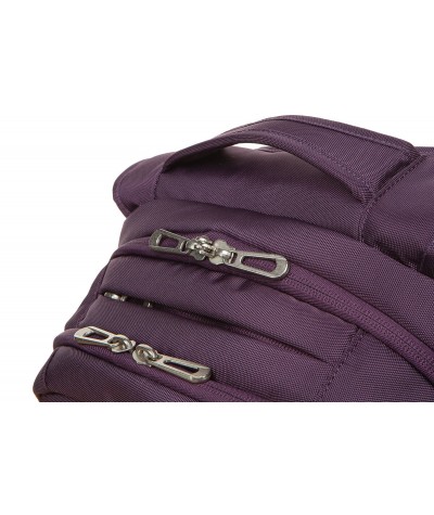 Fioletowy plecak męski na laptop biznesowy CoolPack CP Might Purple 2 komory