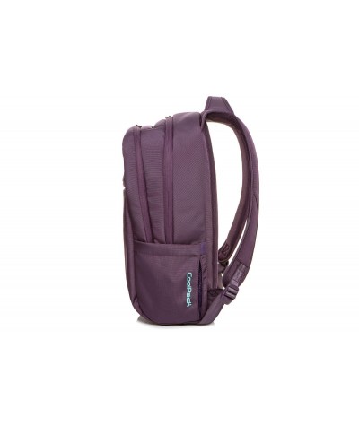 Fioletowy plecak męski na laptop biznesowy CoolPack CP Might Purple bok