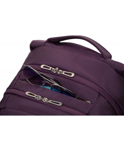 Fioletowy plecak męski na laptop biznesowy CoolPack CP Might Purplez kieszenią na okulary