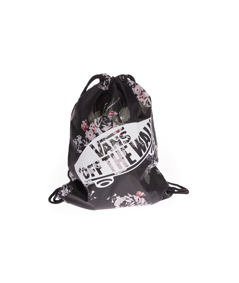 Worek / plecak na sznurkach VANS BENCHED BAG Chambray Floral czarny w kwiaty
