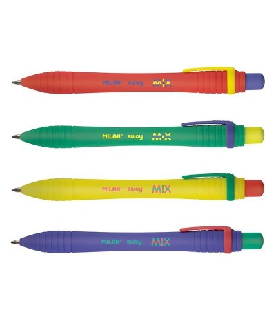 Długopis Milan Sway niebieski tusz 1mm MIX kolorów