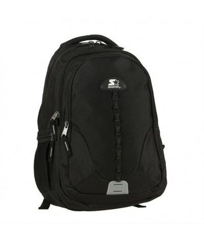 Czarny plecak młodzieżowy do szkoły dla chłopaka STARTER 0083