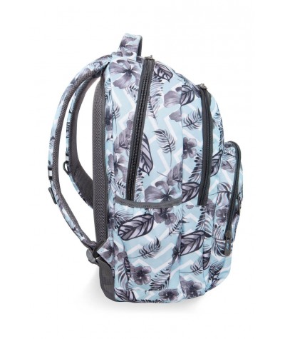 Niebieski plecak w liście młodzieżowy CoolPack Surf Palms Basic Plus