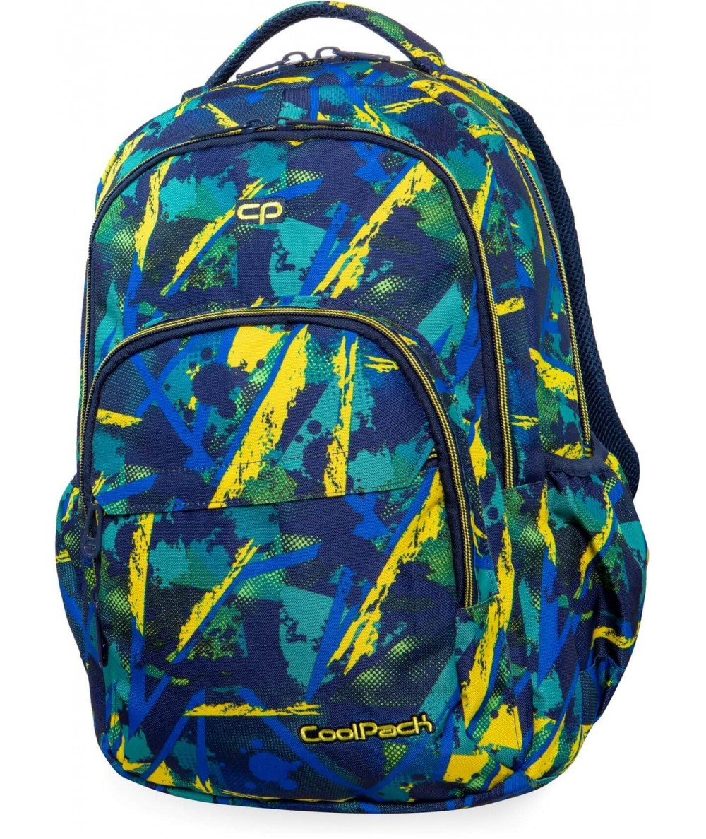 Plecak młodzieżowy CoolPack CP BASIC PLUS ABSTRACT YELLOW kolorowe plamy