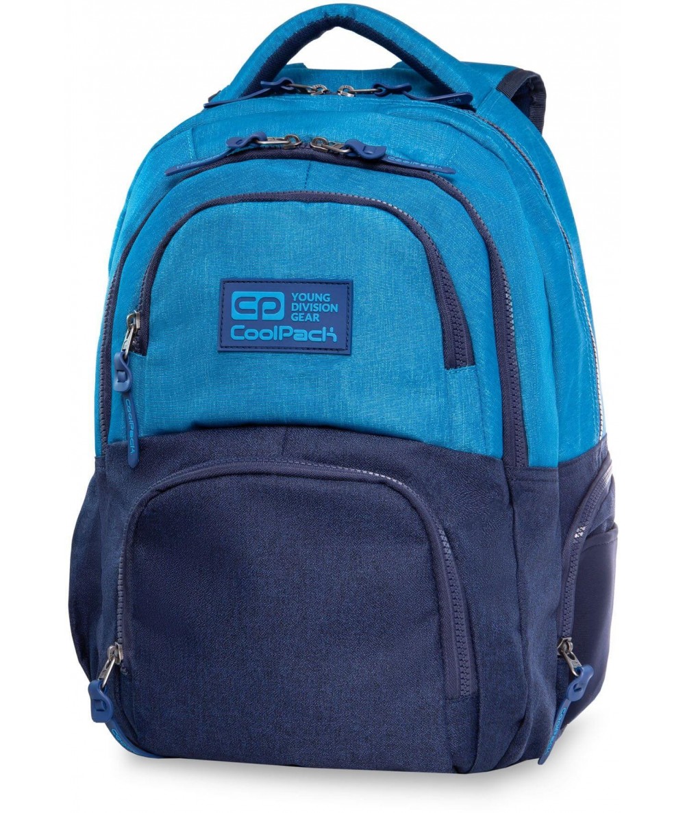 Plecak młodzieżowy CoolPack CP MELANGE BLUE niebieski melanż - DUŻY!