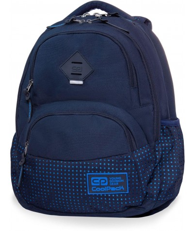 Plecak młodzieżowy CoolPack CP DART DOTS BLUE NAVY granatowy / niebieski