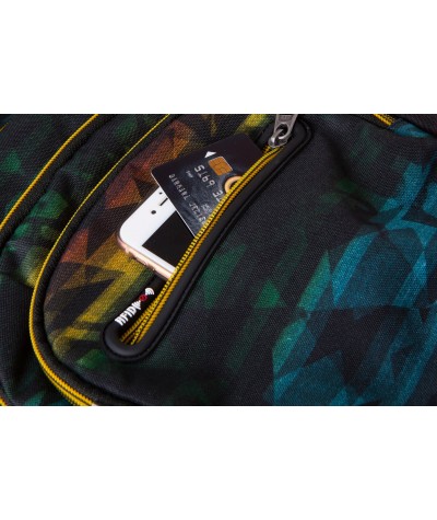 Kolorowy plecak szkolny dla chłopca  5 przegród CoolPack Hyde College kieszeń RFID