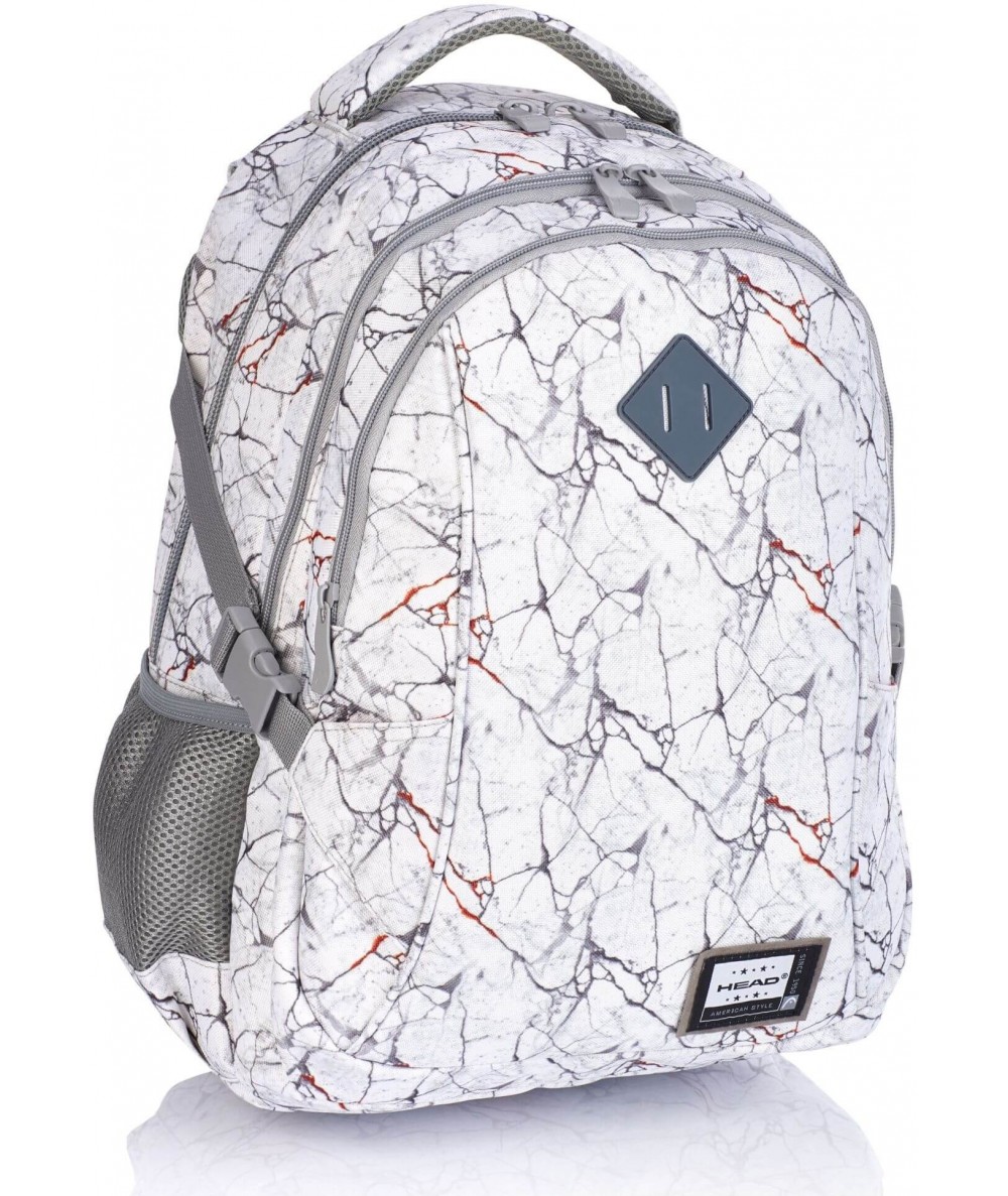 Plecak młodzieżowy HEAD szary marmur marble HD-319 D