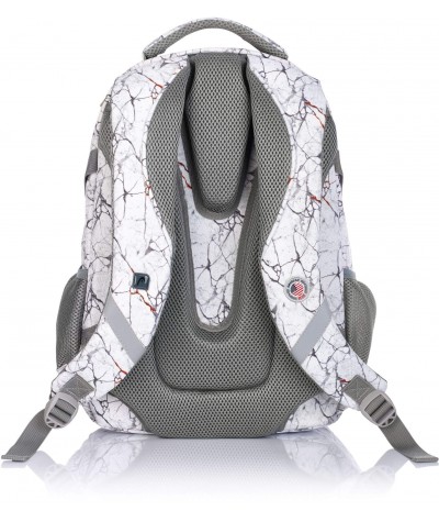 Plecak szkolny młodzieżowy tył marmurkowy marble laptop Head HD-319