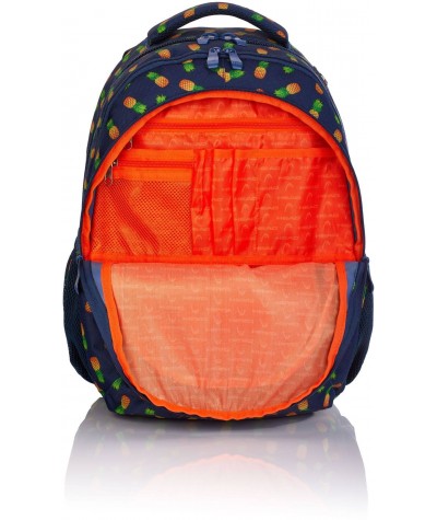 Granatowy plecak z organizerem do szkoły dla dziewczynki Head HD-252