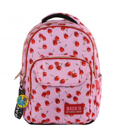 Plecak szkolny w wisienki wiśnie dla dziewczynki BackUP L31