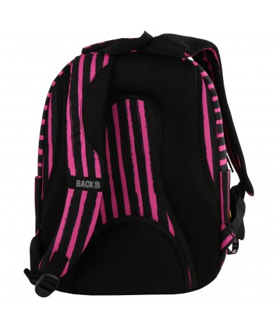 Różowy plecak szkolny w zygzaki dla dziewczynki BackUP L07