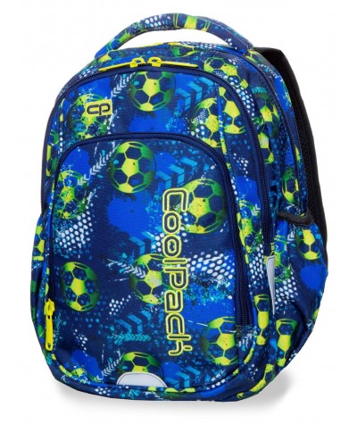 Plecak szkolny chłopięcy CoolPack CP STRIKE S FOOTBALL BLUE z piłką nożną